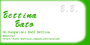 bettina bato business card