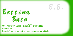 bettina bato business card